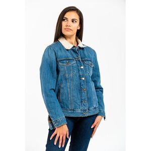 Gas Blue Cotton Denim Women's Jacket